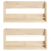 Etagère Murale Pour Chaussures En Bois (2 Unités) Beige -Electroménager Soldes meuble de rangement 22181909