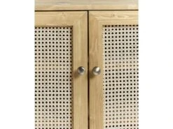 Meuble à Chaussures Avec Portes En Rotin En Couleur Naturel 100 Cm 11 Meuble à Chaussures Avec Portes En Rotin En Couleur Naturel 100 Cm -Electroménager Soldes meuble de rangement 22182047