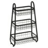 Desserte Métal 3 Paniers Noir 5five - Noir -Electroménager Soldes meuble de rangement 22738549