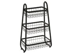 Desserte Métal 3 Paniers Noir 5five - Noir