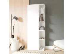 Lingère Meuble à Chaussures 15 Paires 1 Porte 10 Niches Blanc -Electroménager Soldes meuble de rangement 22969831