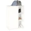 Meuble à Chaussures 1 Porte 6 Niches 9 Paires Blanc -Electroménager Soldes meuble de rangement 22969837