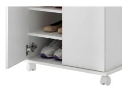 Armoire à Chaussures 12 Paires Lingère Blanche 6 Niches -Electroménager Soldes meuble de rangement 22969861