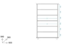 Armoire à Chaussures 12 Paires Lingère Blanche 6 Niches -Electroménager Soldes meuble de rangement 22969865