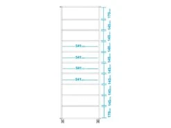 Armoire à Chaussures 20 Paires Lingère Blanche 10 Niches -Electroménager Soldes meuble de rangement 22969903