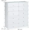 Meuble à Chaussures étagère Armoire Rangement Avec 12 Casiers 24 Paires Blanc 13_0001634_2 2 Meuble à Chaussures étagère Armoire Rangement Avec 12 Casiers 24 Paires Blanc 13_0001634_2 -Electroménager Soldes meuble de rangement 8825497