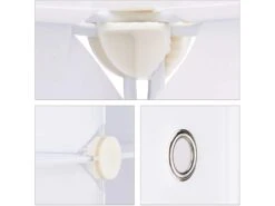 Meuble à Chaussures étagère Armoire Rangement Avec 12 Casiers 24 Paires Blanc 13_0001634_2 -Electroménager Soldes meuble de rangement 8825503