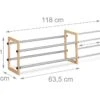 Étagère Meuble Ouvert Chaussures En Bois Et Fer Extensible 13_0001068_2 -Electroménager Soldes meuble de rangement 8826261