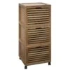 Meuble De Rangement En Bambou Naturel - L.41 X P.41 X H.91 Cm -Electroménager Soldes meuble de rangement 9417263