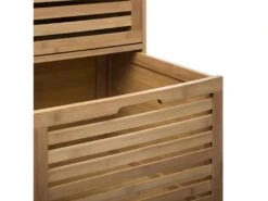 Meuble De Rangement En Bambou Naturel - L.41 X P.41 X H.91 Cm -Electroménager Soldes meuble de rangement 9417265