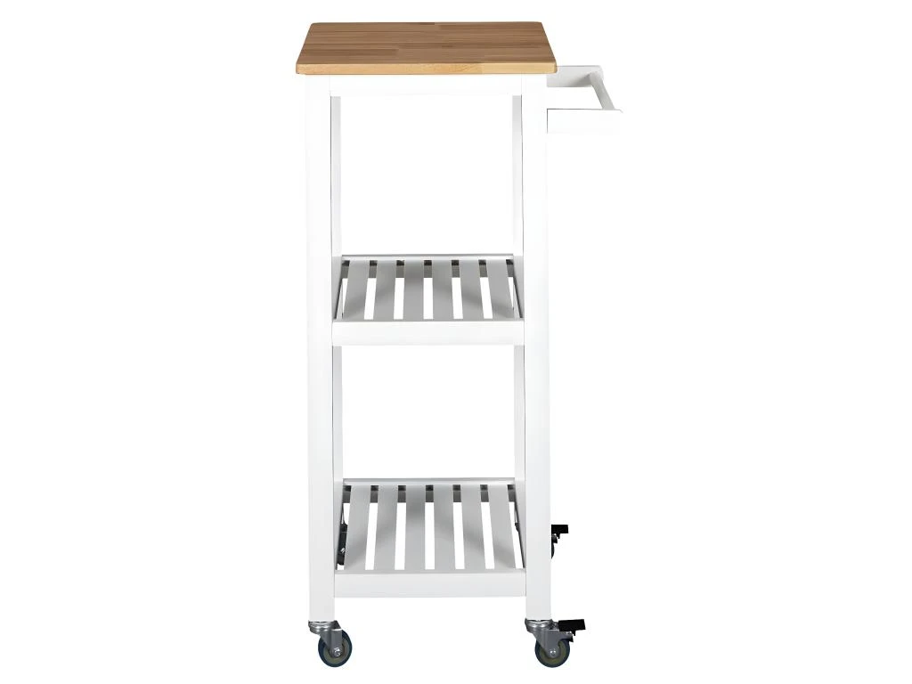 KWAT - Desserte à Roulettes Blanche 3 Niveaux 5 KWAT - Desserte à Roulettes Blanche 3 Niveaux – Image 3