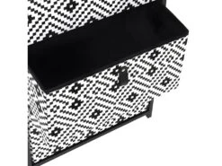 CROSS - Meuble De Rangement 4 Tiroirs Motif Pixels -Electroménager Soldes meuble de rangement 9865697