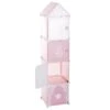 Colonne De Rangement Coloris Rose En Polypropylène - Dim : L34x L140 X H32 Cm -Electroménager Soldes meuble de rangement 9867897