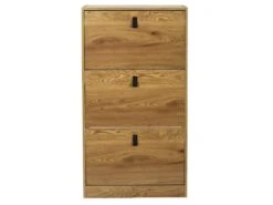 CLARY - Meuble à Chaussures 3 Portes Effet Bois