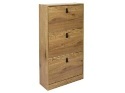 CLARY - Meuble à Chaussures 3 Portes Effet Bois -Electroménager Soldes meuble de rangement 9869249