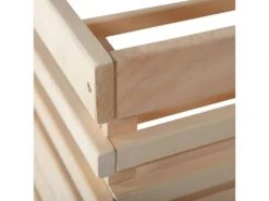 LEGUMES MAXI - Lot 3 Cageots Empilables Pin Massif Sur Roulettes -Electroménager Soldes meuble de rangement 9874111