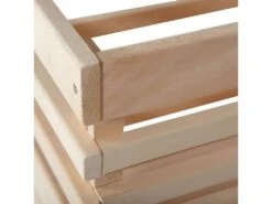 LEGUMES MAXI - Lot 3 Cageots Empilables Pin Massif Sur Roulettes -Electroménager Soldes meuble de rangement 9874113