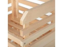 LEGUMES - Lot 3 Cageots Empilables Pin Massif Sur Roulettes -Electroménager Soldes meuble de rangement 9874155