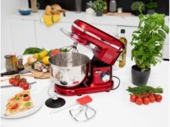 Robot Patissier Multifonction 1500W Bol 5.5L DALLAS Rouge Acier 9 Robot Patissier Multifonction 1500W Bol 5.5L DALLAS Rouge Acier -Electroménager Soldes petit electromenager 12565315