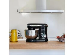 Robot Patissier Multifonction 1500W Bol 5.5L DALLAS Noir Acier -Electroménager Soldes petit electromenager 12565325