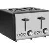 Retro Double Toaster 1500W Noir/Argent Dayron -Electroménager Soldes petit electromenager 12640489