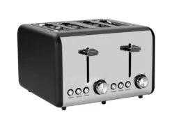 Retro Double Toaster 1500W Noir/Argent Dayron