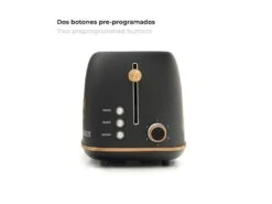 Grille Pain Caprizze Kaito Avec Double Fente Extra Large 6 Niveaux De Grill Décoration Florale Et Effet Bois Noir Mat -Electroménager Soldes petit electromenager 19430079