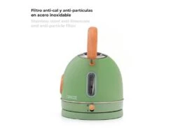 Bouilloire Caprizze Nara 2200 W En Acier Inoxydable Avec Thermomètre Intégré Capacité 1,8 L Vert Mat Et Effet Bois -Electroménager Soldes petit electromenager 19432363
