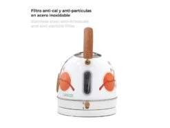 Bouilloire Caprizze Nara 2200 W En Acier Inoxydable Thermomètre Intégré Capacité 1,8 L Décoration Florale Et Effet Bois -Electroménager Soldes petit electromenager 19432373