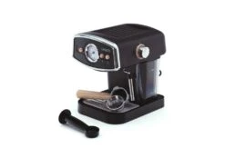 Machine à Café Espresso Caprizze Kai 1050W 15 Bars Semi-automatique Capacité 5 Tasses De Café Avec Vaporisateur Noir Mat