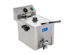 Friteuse Acier Inox 1 Bac 13 Litres Cuve Amovible Avec Thermostat EGO Professionnelle 3614013