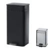 Lot De 2 Poubelles à Pédale En Inox - 30L Et 3L - Noir Mat Et Argenté - PEREZ 1 Lot De 2 Poubelles à Pédale En Inox - 30L Et 3L - Noir Mat Et Argenté - PEREZ -Electroménager Soldes poubelle 479193