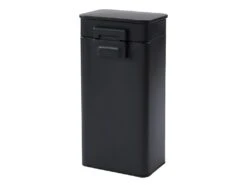 Lot De 2 Poubelles à Pédale En Inox - 30L Et 3L - Noir Mat Et Argenté - PEREZ -Electroménager Soldes poubelle 479203