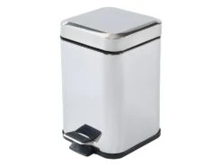 Lot De 2 Poubelles à Pédale En Inox - 30L Et 3L - Noir Mat Et Argenté - PEREZ -Electroménager Soldes poubelle 479219