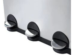 Poubelle De Tri Sélectif à Pédale En Inox - 3 Bacs De 15 L - ODENSE -Electroménager Soldes poubelle 479271