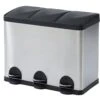Poubelle De Tri Sélectif à Pédale En Inox - 3 Bacs De 15 L - ODENSE 2 Poubelle De Tri Sélectif à Pédale En Inox - 3 Bacs De 15 L - ODENSE -Electroménager Soldes poubelle 479281