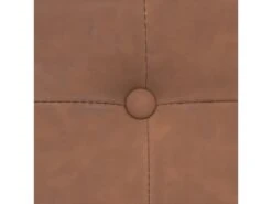 Pouf Et Coffre De Rangement En Bois Et Revêtement Marron 76 X 38 Cm -Electroménager Soldes pouf 10773059