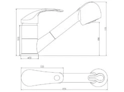Robinet Moderne Avec Fonction Bec Tête De Douche -Electroménager Soldes robinet 15027063