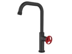 Robinet Industriel Avec Mitigeur à Poignée Rouge Noir