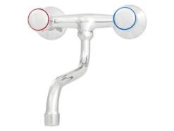 Robinet Mural Avec Mitigeur à Poignée Allongée 25cm Chrome