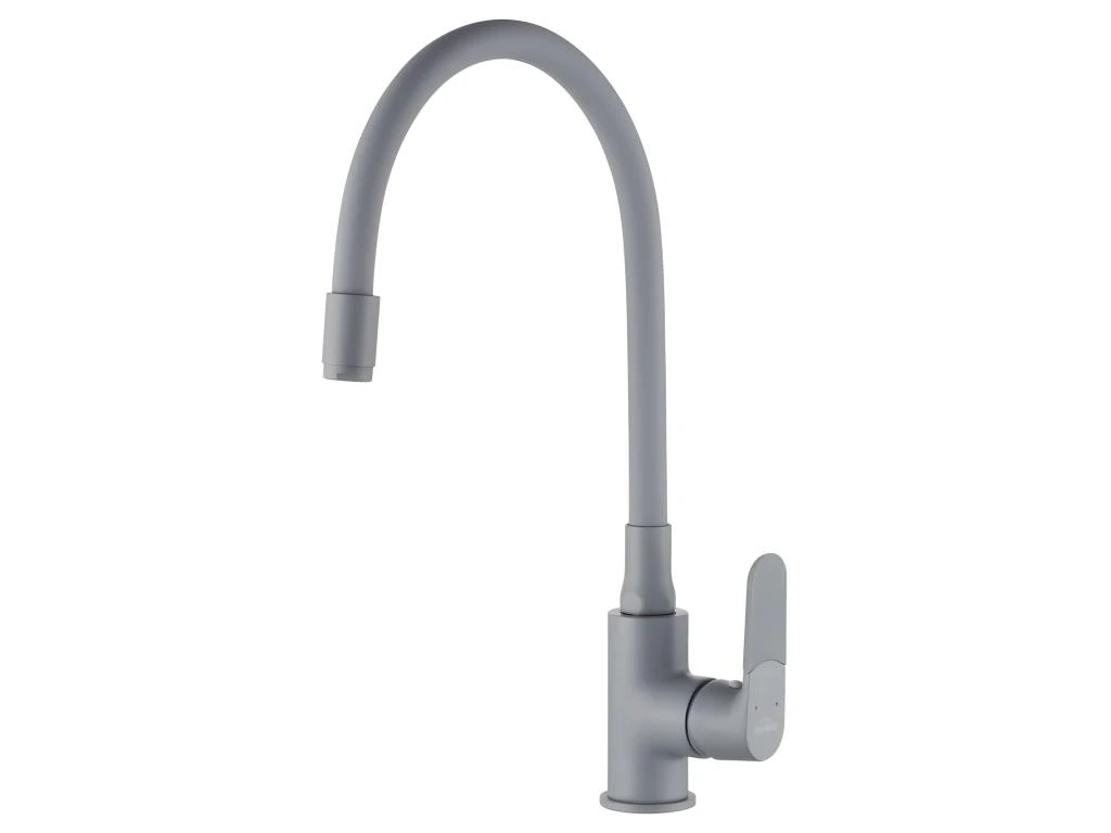 Grand Robinet Avec Bec élastique à Mémoire De Forme Simple Inox/Gris 3 Grand Robinet Avec Bec élastique à Mémoire De Forme Simple Inox/Gris