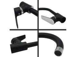 Robinet Avec Mitigeur à Levier Unique Graphite/Chrome -Electroménager Soldes robinet 15027189