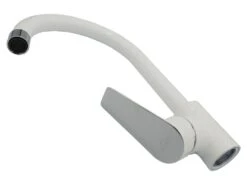 Robinet Avec Mitigeur à Levier Unique Blanc/Chrome -Electroménager Soldes robinet 15027219