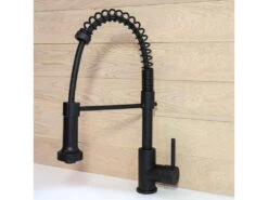 Plimo Mitigeur évier à Douchette Noir Mat - Essebagno -Electroménager Soldes robinet 20127117