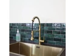 Plimo Mitigeur évier à Douchette Or Brossé - Essebagno -Electroménager Soldes robinet 20127165