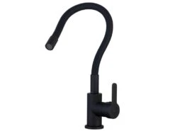 Mémory Mitigeur évier Noir Flexible à Mémoire De Forme - Essebagno -Electroménager Soldes robinet 20127209