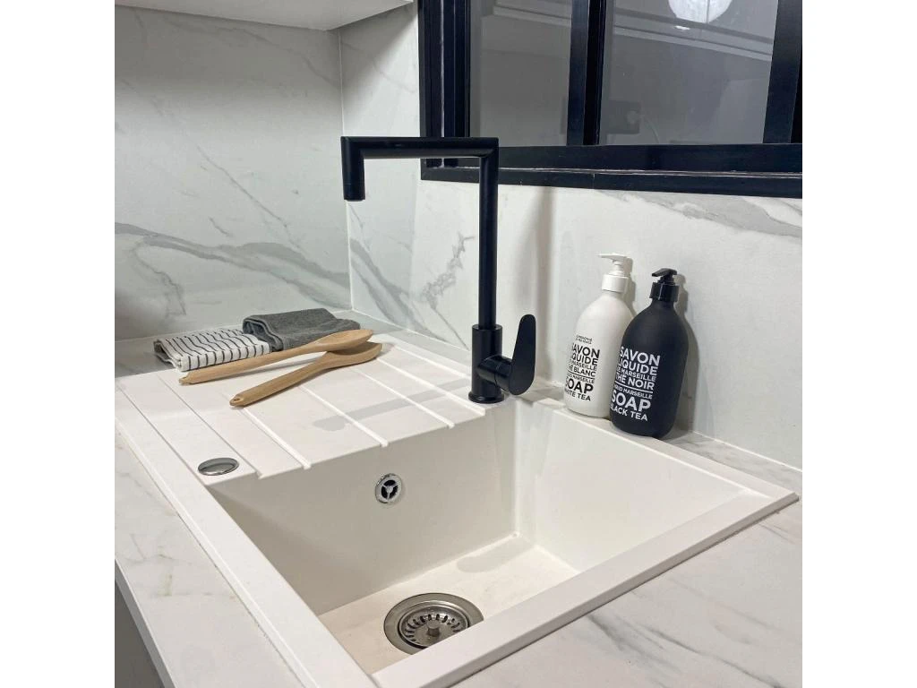 Fangolo Mitigeur évier Noir Mat - Essebagno 4 Fangolo Mitigeur évier Noir Mat - Essebagno – Image 2