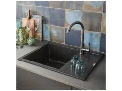 Kiwo Mitigeur évier Graphite - Essebagno -Electroménager Soldes robinet 20127289
