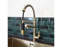 Big Hotto Mitigeur évier à Douchette Or Brossé - Essebagno -Electroménager Soldes robinet 20127467