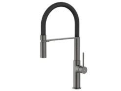 Magneto Mitigeur évier à Douchette Gun Métal - Essebagno